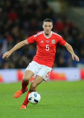131115 - Wales v Netherlands, Vauxhall International Friendly - James Chester of Wales