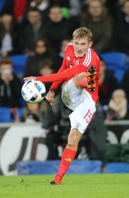131115 - Wales v Netherlands, Vauxhall International Friendly - George Williams of Wales