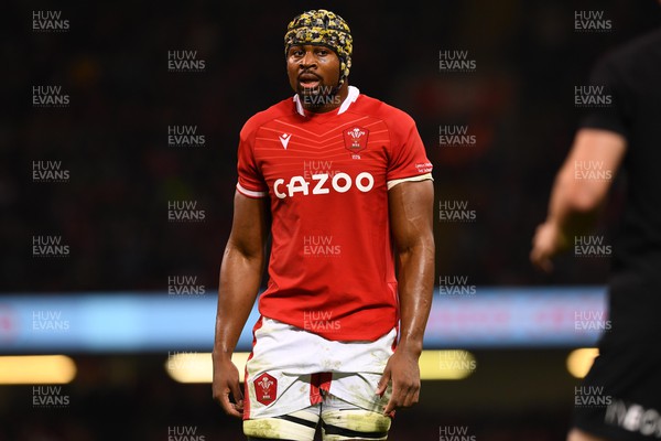 051122 - Wales v New Zealand - Autumn Nations Series - Christ Tshiunza of Wales