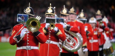 07.11.09 - Wales v New Zealand - Invesco Perpetual Series 2009 - Regimental Band of The Royal Welsh. 