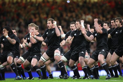07.11.09... Wales v New Zealand, Invesco Perpetual Series New Zealand team perform the Haka 