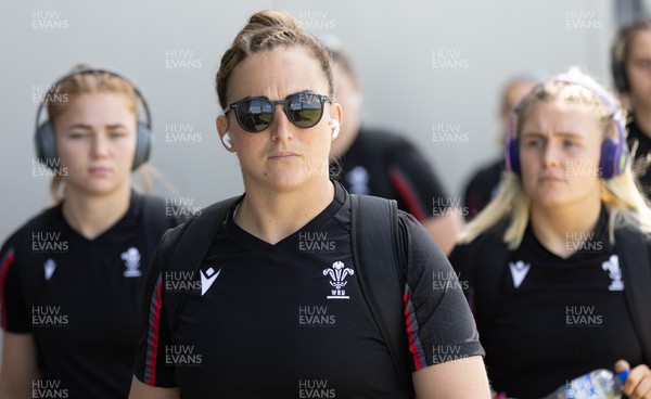 161022 - Wales v New Zealand, Women’s Rugby World Cup 2021, Pool A - Wales captain Siwan Lillicrap arrives at Waitakere Stadium ahead of their match against New Zealand