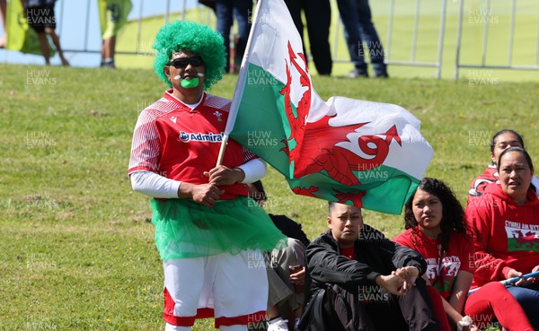 161022 - Wales v New Zealand, Women’s Rugby World Cup 2021, Pool A - Wales supporters at the match