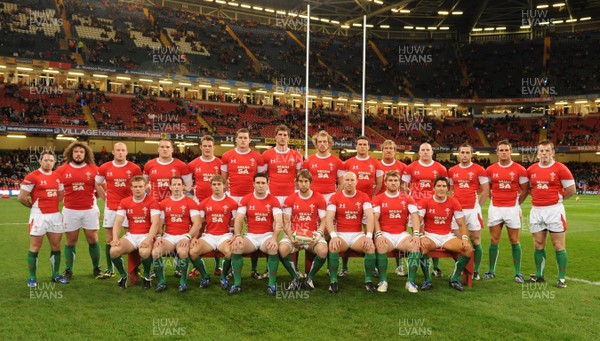 22.11.08 - Wales v New Zealand - Invesco Perpetual Series 2008 - Welsh team. 