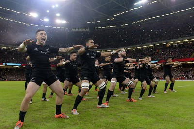 221114 - Wales v New Zealand All Blacks - Dove Men Care -New Zealand All Blacks perform the Haka