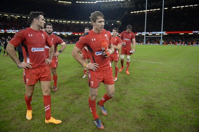 221114 - Wales v New Zealand All Blacks - Dove Men Care -Liam Williams of Wales looks dejected at the end of the game