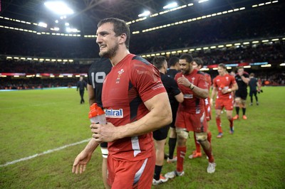 221114 - Wales v New Zealand All Blacks - Dove Men Care -Sam Warburton of Wales looks dejected at the end of the game