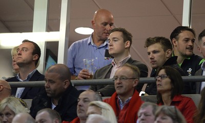 221114 - Wales v New Zealand All Blacks - Dove Men Care -Injured rugby player Owen Williams looks on