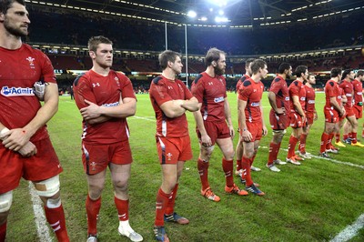 221114 - Wales v New Zealand All Blacks - Dove Men Care -Wales players look dejected