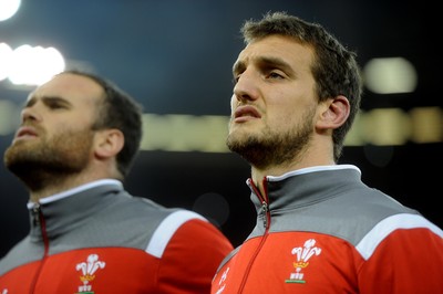 221114 - Wales v New Zealand All Blacks - Dove Men Care -Sam Warburton during the anthems