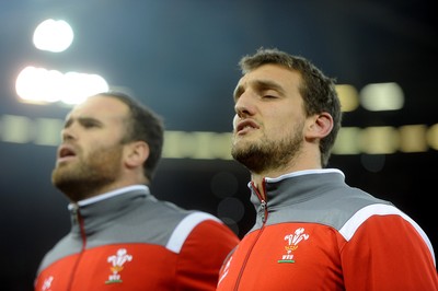 221114 - Wales v New Zealand All Blacks - Dove Men Care -Sam Warburton during the anthems