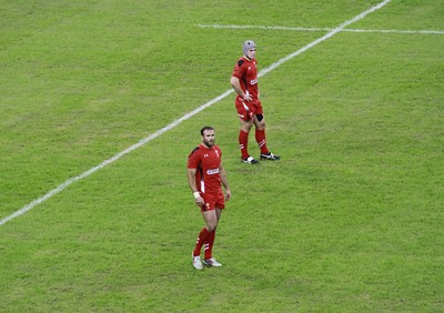 221114 - Wales v New Zealand - Dove Men+Care Series - Jamie Roberts and Jonathan Davies of Wales