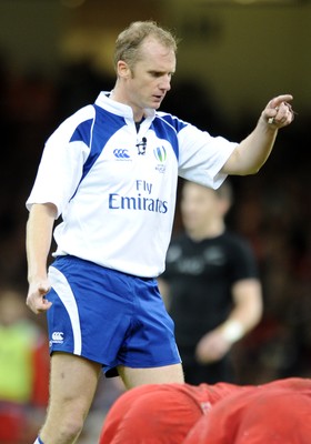 221114 - Wales v New Zealand - Dove Men+Care Series - Referee Wayne Barnes