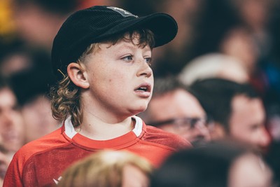 221125 - Wales v New Zealand - Quilter Nations Series - Wales Fans inside the stadium during the game 