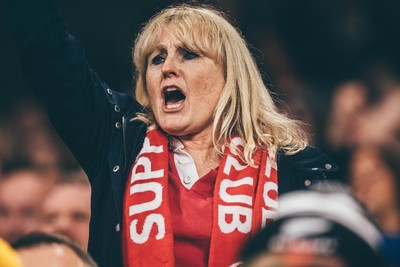221125 - Wales v New Zealand - Quilter Nations Series - Wales Fans inside the stadium during the game 