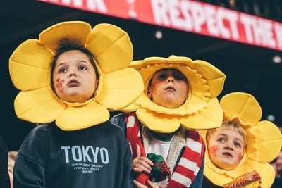 221125 - Wales v New Zealand - Quilter Nations Series - Wales Fans inside the stadium during the game 