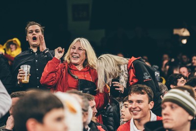 221125 - Wales v New Zealand - Quilter Nations Series - Wales Fans inside the stadium during the game 