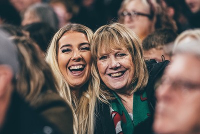 221125 - Wales v New Zealand - Quilter Nations Series - Wales Fans inside the stadium during the game 