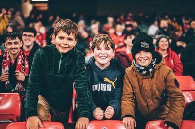 221125 - Wales v New Zealand - Quilter Nations Series - Wales Fans inside the stadium during the game 