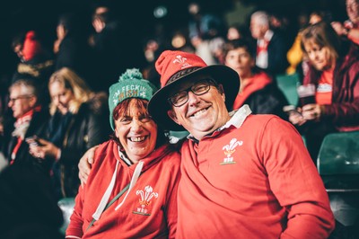 221125 - Wales v New Zealand - Quilter Nations Series - Wales Fans inside the stadium during the game 