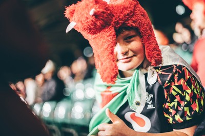 221125 - Wales v New Zealand - Quilter Nations Series - Wales Fans inside the stadium during the game 