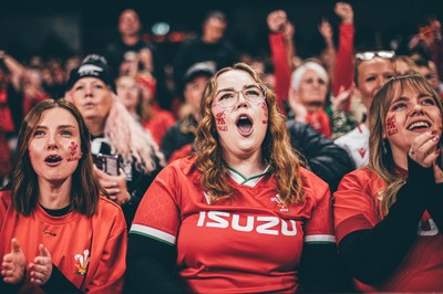 221125 - Wales v New Zealand - Quilter Nations Series - Wales Fans inside the stadium during the game 