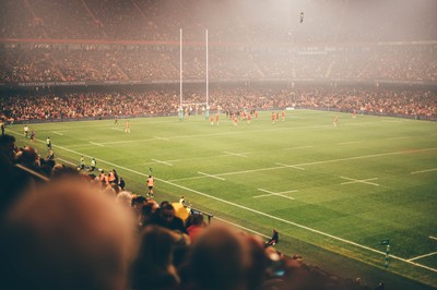 221125 - Wales v New Zealand - Quilter Nations Series - Game action from a fan’s perspective 