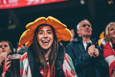 221125 - Wales v New Zealand - Quilter Nations Series - Wales Fans inside the stadium during the game 