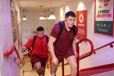 221125 - Wales v New Zealand All Blacks - Quilter Nations Series - Brodie Coghlan of Wales arrives at the stadium