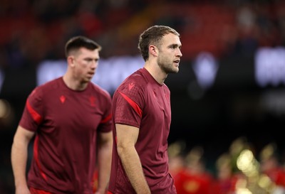 221125 - Wales v New Zealand All Blacks - Quilter Nations Series - Max Llewellyn of Wales during the warm up