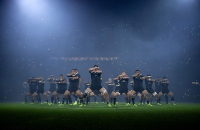 221125 - Wales v New Zealand All Blacks - Quilter Nations Series - All Blacks perform the haka