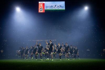 221125 - Wales v New Zealand All Blacks - Quilter Nations Series - All Blacks perform the haka