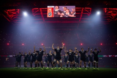 221125 - Wales v New Zealand All Blacks - Quilter Nations Series - All Blacks perform the haka
