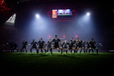 221125 - Wales v New Zealand All Blacks - Quilter Nations Series - All Blacks perform the haka