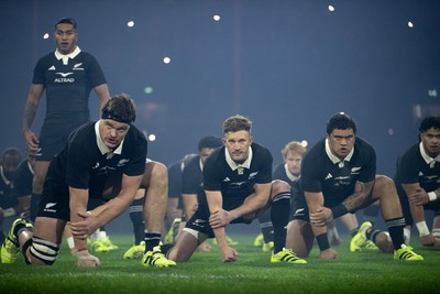 221125 - Wales v New Zealand All Blacks - Quilter Nations Series - All Blacks perform the haka