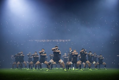 221125 - Wales v New Zealand All Blacks - Quilter Nations Series - New Zealand perform the haka