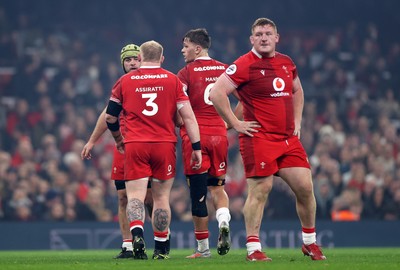221125 - Wales v New Zealand All Blacks - Quilter Nations Series - Keiron Assiratti of Wales 