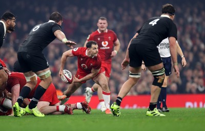 221125 - Wales v New Zealand All Blacks - Quilter Nations Series - Tomos Williams of Wales 
