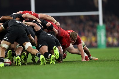 221125 - Wales v New Zealand All Blacks - Quilter Nations Series - Taine Plumtree of Wales 