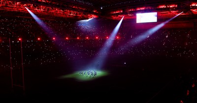 221125 - Wales v New Zealand, Quilter Nations Series - A general view of the Principality Stadium during the New Zealand Haka