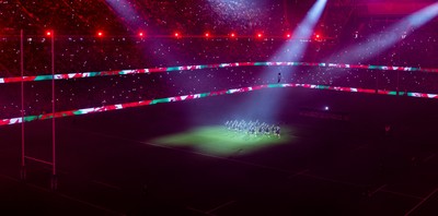 221125 - Wales v New Zealand, Quilter Nations Series - A general view of the Principality Stadium during the New Zealand Haka