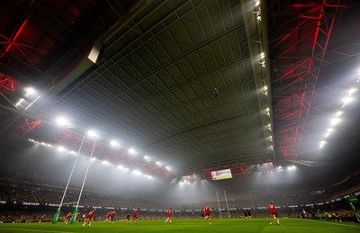 221125 - Wales v New Zealand, Quilter Nations Series - A general view of the Principality Stadium during the match