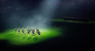 221125 - Wales v New Zealand, Quilter Nations Series - The New Zealand All Blacks perform the Haka