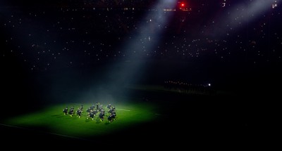 221125 - Wales v New Zealand, Quilter Nations Series - The New Zealand All Blacks perform the Haka