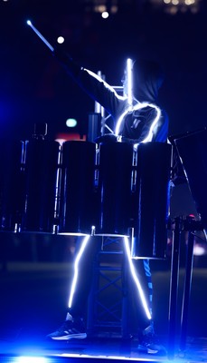 221125 - Wales v New Zealand, Quilter Nations Series -The Stickmen Project perform at half time