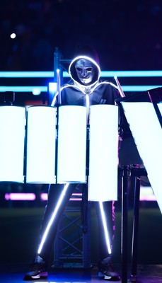 221125 - Wales v New Zealand, Quilter Nations Series -The Stickmen Project perform at half time