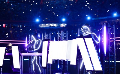 221125 - Wales v New Zealand, Quilter Nations Series -The Stickmen Project perform at half time