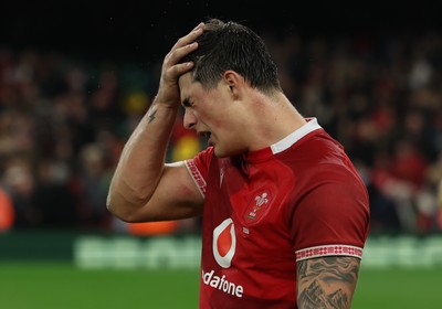 221125 - Wales v New Zealand, Quilter Nations Series - Louis Rees-Zammit of Wales at the end of the match