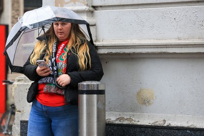221125 - Wales v New Zealand - Quilter Nations Series - Wales fans before todays game