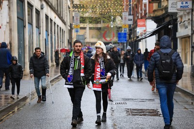221125 - Wales v New Zealand - Quilter Nations Series - New Zealand fans before todays game 